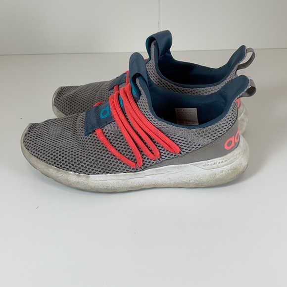 Adidas Girls Gray and Pink Slip on Athletic shoes size 5 - Picture 4 of 6